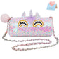 Cozyworld Unicorn Purse Flip Sequin Fashion Handbags For Girls Kids Plush Animal Shaped Purse, Easter Basket Stuffer Gifts Ages