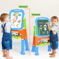 Yohoolyo Kids Easel Standing Art Easel For Kids, Double Sided Magnetic Chalkboard Whiteboard Dry Eraser Board Great Gift For Girls And Boys