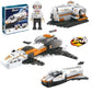 Bestie Toys 3 In 1 Future Flyer, Space Station, Fighter Jet Building Brick Set | Stem Toy For Kids 6+ | Educational Construction