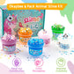 6 Pack Animal Slime Kit, 20 Fl Oz Clear Slime For Kids, Jelly Cube Crunchy Slime Pack, Pink Slime Kit For Girls And Boys Ages 8-