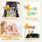 Koty Car Seat Toys, Spiral Car Seat Toy For Infant, Baby Stroller Toys Hanging Crib Activity Toy For Car Seat Crib Bed Stroller, Rabbit Hanging Rattle Toys For Babies 0-6 Months (Orange Elephant)