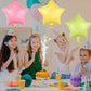 Kalor 18 Inch Pastel Pink Star Mylar Balloons, 10 Pcs Star Shape Foil Balloon Helium Balloons For Wedding, Baby Shower, Birthday Party Decorations