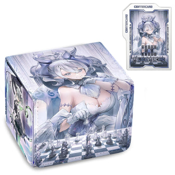 Sabermaster Card Deck Box Fits For Ygo Mtg,100+ Card Storage Box Trading Games Pu Leather Storage Premium Deck Case (Labrynth)