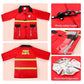 deAO Fireman Costume for Kids - 13 Pcs Toy Set, Red, 12.8 x 10.83 x 4.72 inches, Model 9982, Washable Storage
