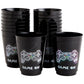 BLUE PANDA Video Game Party Cups for Kids Birthday (16 oz, Black, 16 Pack)