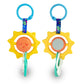 Bebe Fuerte Strong & Sunny Clip On Stroller Toy By Robin Arzon - Developmental Baby Teething Toys - Travel Toys For Infants - Te
