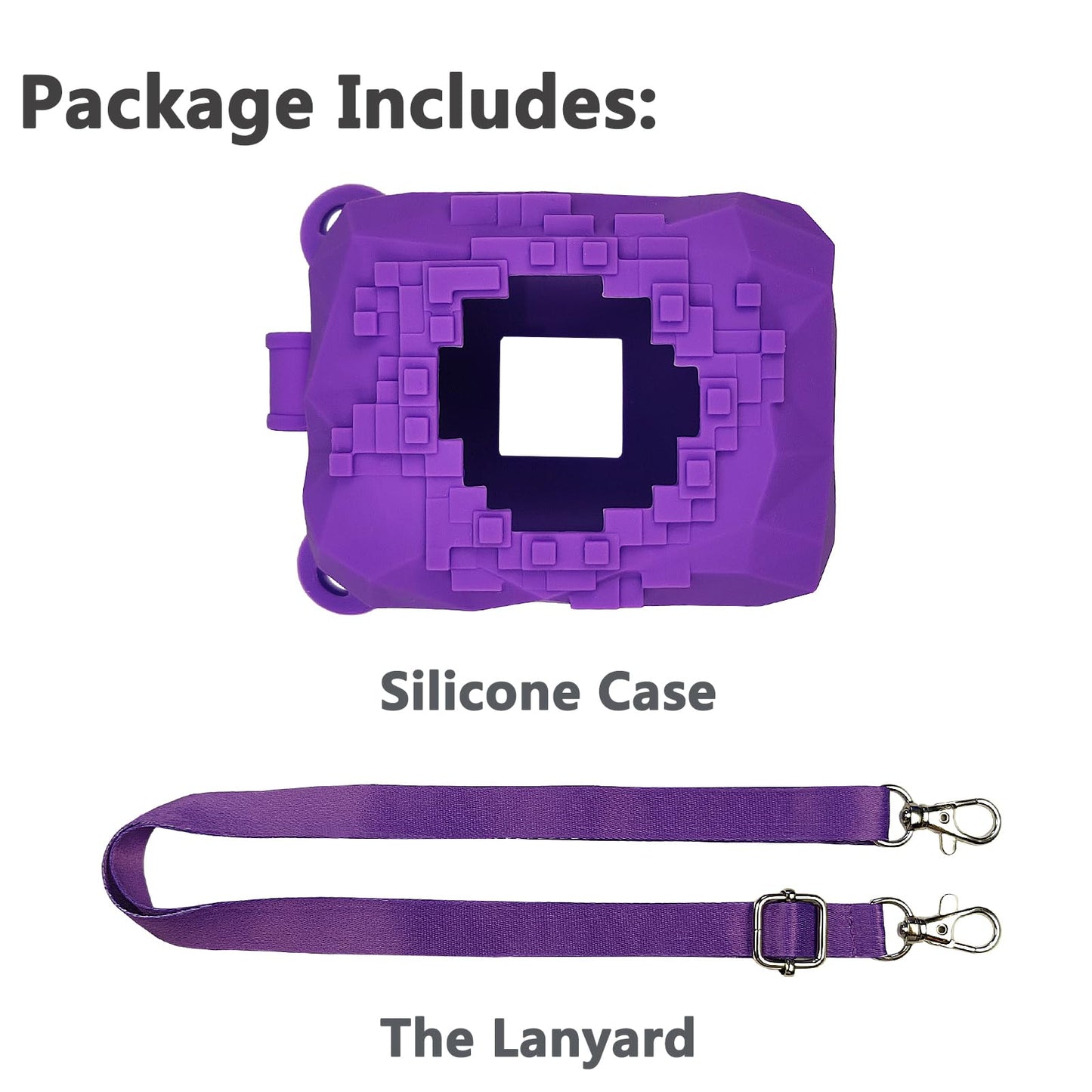 Silicone Cover Case For Bitzee Magicals Interactive Toy Digital Pet And Case, Protective Skin Sleeve For Bitzee Magicals Virtual Electronic Pets Accessories(Case For Bitzee Magicals Pet) (Purple)