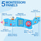 Monlurd Wooden Airplane Activity Wall Panel For Kids, Wall Toys For Toddlers 1-3, Playroom Toys, Daycare Furniture, Montessori B