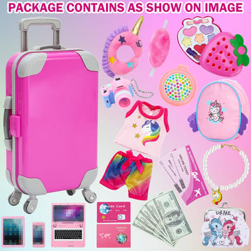 Sotogo 34 Pieces Baby Doll Care Set Dolls Feeding And Changing Accessories Set Baby Dolls Accessories In Bag, Without Doll