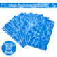 Kesfey 8 Packs Ocean Wave Tablecloth 54 X 108 Inch Water Print Plastic Table Cloths Waterproof Ocean Party Table Covers With Sea