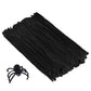 Cuttte Pipe Cleaners Craft Supplies - 300pcs Black Pipe Cleaners Chenille Stems for Craft Kids DIY Art Supplies (6 mm x 12 inch)