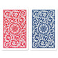 Copag 1546 Design 100% Plastic Playing Cards, Bridge Size (Narrow) Red/Blue (Jumbo Index, 6 Sets)