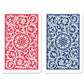 Copag 1546 Design 100% Plastic Playing Cards, Bridge Size (Narrow) Red/Blue (Standard Index, 6 Sets)