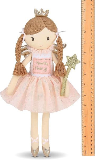Bearington Pixie Soft Plush Tooth Fairy Doll, 14 Inches