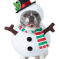 Snowman Dog Pet Costume Large