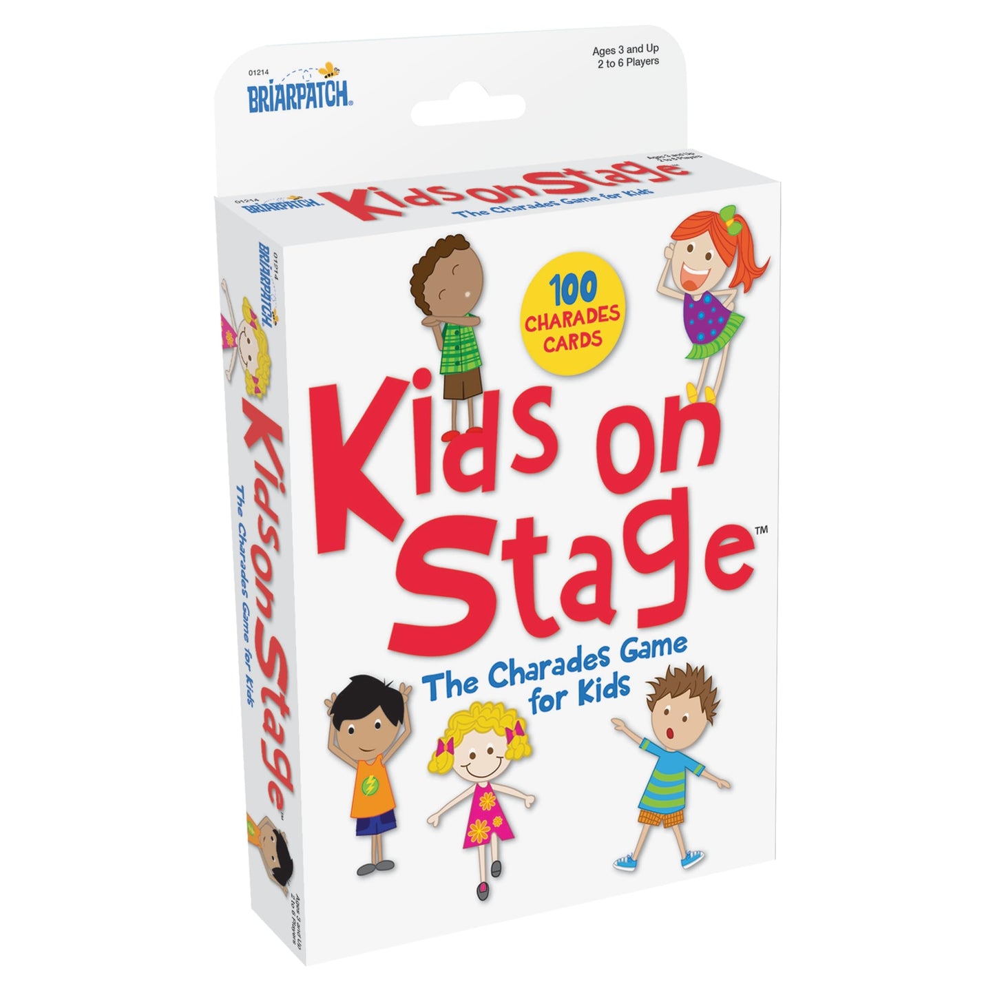 Briarpatch Kids on Stage Charades Card Game, Multi Color, One Size, Model 01215, Early Learning for Toddlers & Preschoolers
