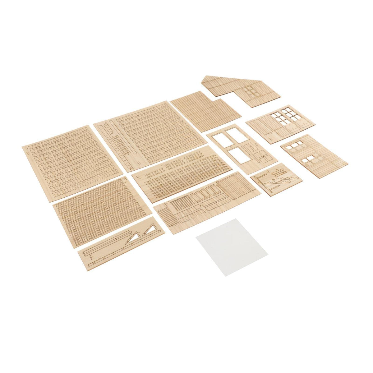 Ujeavette Hobby Diy Crafts Building 3D Puzzle Kits Wooden Ruins 1/35 Miniature Layouts