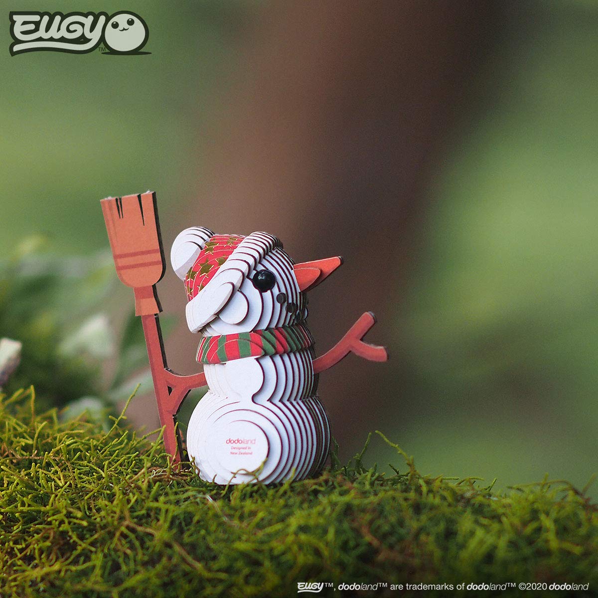 Eugy Snowman 3D Puzzle, 28 Piece Eco-Friendly Educational Toy Puzzles For Boys, Girls & Kids Ages 6+