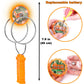 Jishi 3Pcs Light Up Magnetic Gyro Wheel Toys For Kids, Stocking Stuffers For Kids Adults Christmas Glow Party Favors Nostalgia G