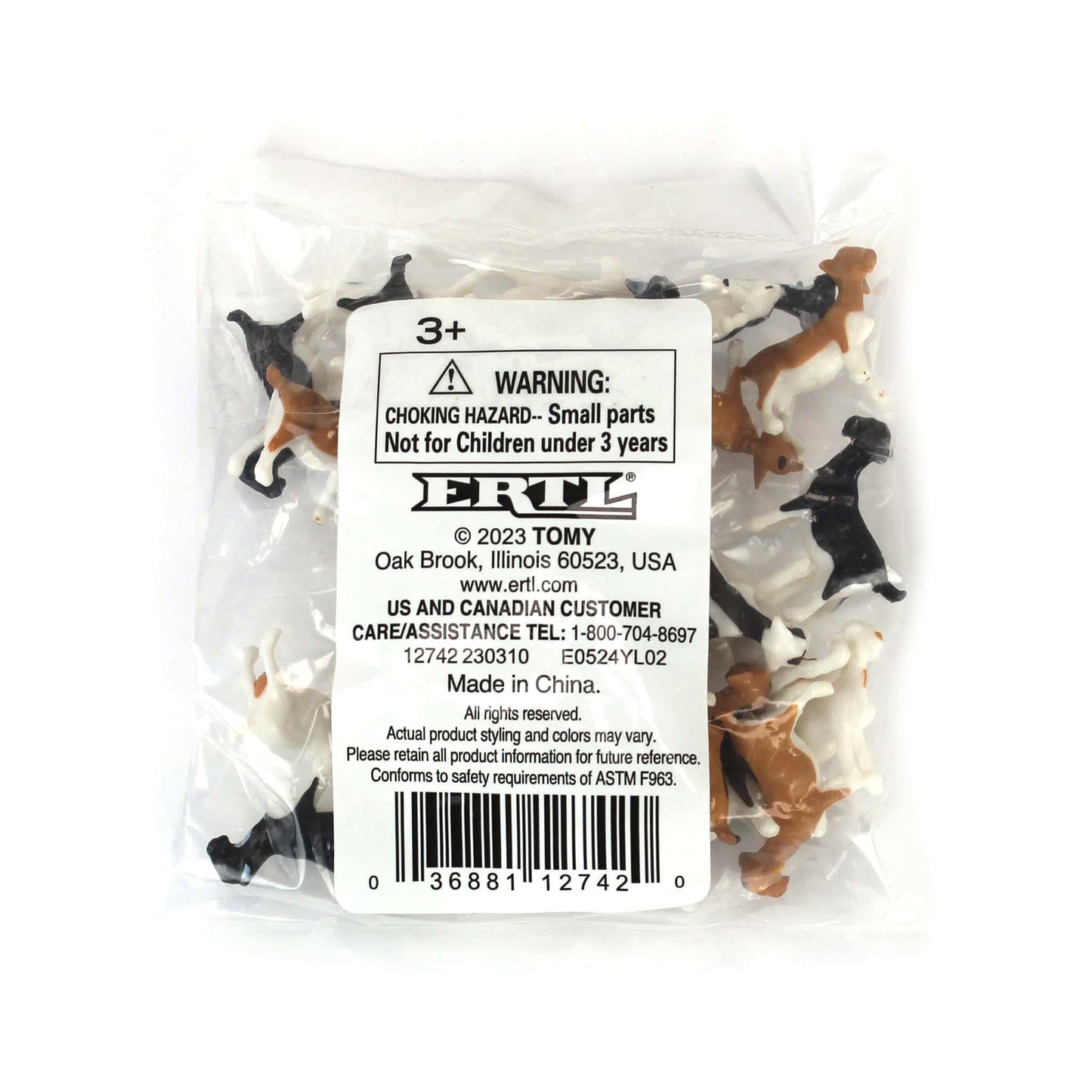 ERTL 1/64th Assorted Goats Set of 25 - Plastic, White, Model 12742