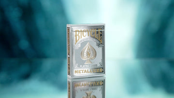 Bicycle Metalluxe Silver Playing Cards - Premium Metal Foil Finish - Poker Size