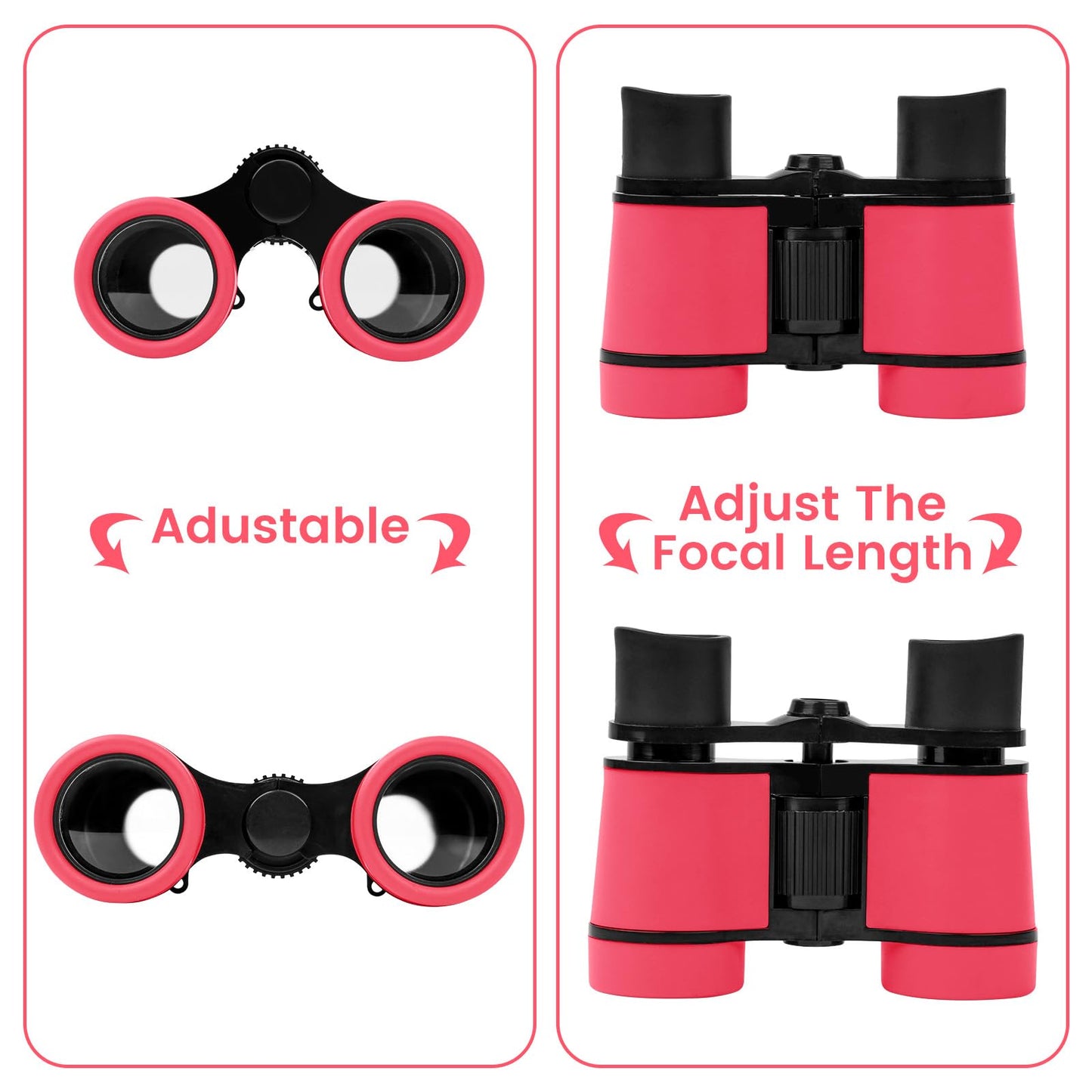 Dr. Anison Binoculars For Kids Toy Binoculars Set For Age 3-12 Years Old Boys Girls Outside Play, Bird Watching, Camping, Educat