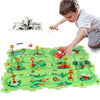 Xazastov Puzzle Track Car Play Set, Plastic Puzzles For Kids With Vehicles, Railcar Puzzle, Car Tracks For Toddlers, Toys Gifts