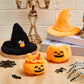 Simgoing 2 Set Clothes Outfits for 17cm Doll Cute Halloween Pumpkin Outfit and Witch Hat Doll Clothes Toys Dress Accessories for Collector Fans Display