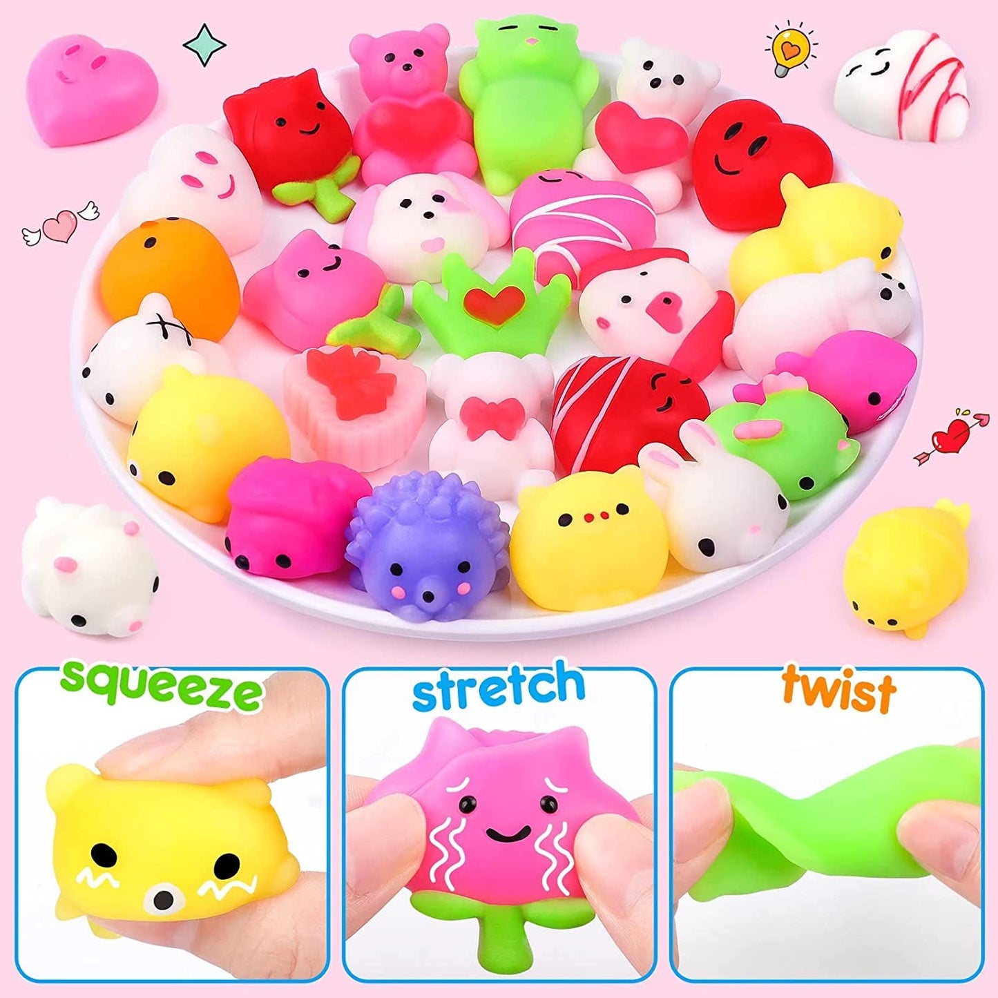 Taulaap 108 PCS Valentines Day Party Favors for Kids Boy Girl, Treasure Box Toys, Pinata Filler Goodie Bag Stuffers, School Clas