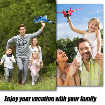 Crohorizon Remote Control Airplanes For Kids 12 Years And Up, 2 Channels Foam Rc Plane Wireless Toy With 3 Batteries,2.4 Ghz Hob
