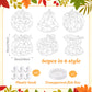 RoundFunny 60 Sets Thanksgiving Fall Craft Pumpkin Suncatchers Thanksgiving Ornaments Decorations Fall DIY Window Paint Art Sunc