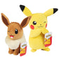 Pokemon 8  Eevee & Pikachu Plush  2-Pack - Let 's Go Starters - Officially Licensed - Authentic Soft Stuffed Animal Toy Figures - Easter Basket Stuffer Gift for Kids  Boys  Girls - 2+