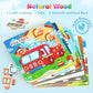 Zeoddler Wooden Puzzles For Toddlers, 8 Pack Vehicle Jigsaw Puzzles For Kids3-5, 9 Pieces Preschool Learning Activities, Learnin
