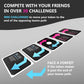 Hollew Outrageous Birthday Card Game - 54 Cards, Cardstock, Dark Grey & Light Blue, Fun Adult Party Game for Birthdays