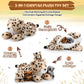 Silipull 5 Pcs Cheetah Stuffed Animals Set Large Mommy Cheetah Plush With 4 Soft Cuddly Baby Cubs In Her Tummy For Boys Girls Bi