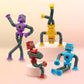 Suction Cup Robot Toy,Robot Toys,Robot Toys For Kids 3-5 5-7,Pop Tubes Robots,Suction Cup Toys,Mini Robot,Autism Sensory Products,Toys For Ages 5-7,Sensory Toys For Kids With Autism (12 Pack Robot)