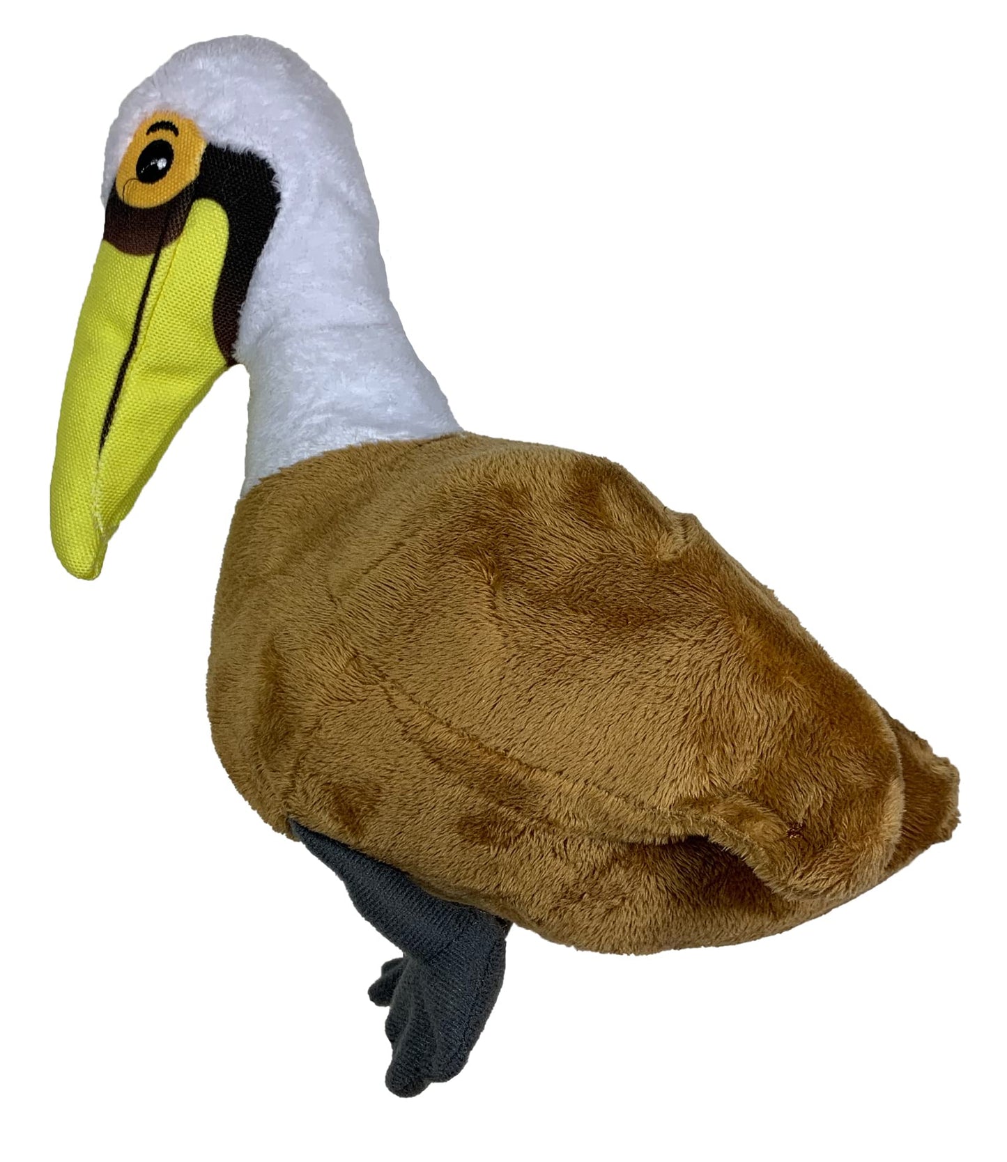 Spunky Pup Clean Earth Plush Pelican - Large, Brown, Made from 100% Recycled Water Bottles, Model 7206