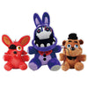 Tzmapu Fazbear Plush Foxy Plush Withered Purple Bunny Plush Stuffed Animal Plush Figure Toys Gift For Kids,Security Breach Plush