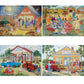 Bits And Pieces - 4-In-1 Multi-Pack - 1000 Piece Jigsaw Puzzles For Adults-Each Measures 20' X 27' (51Cm X 69Cm)-Friendly Folk By Artist Kay Lamb Shannon