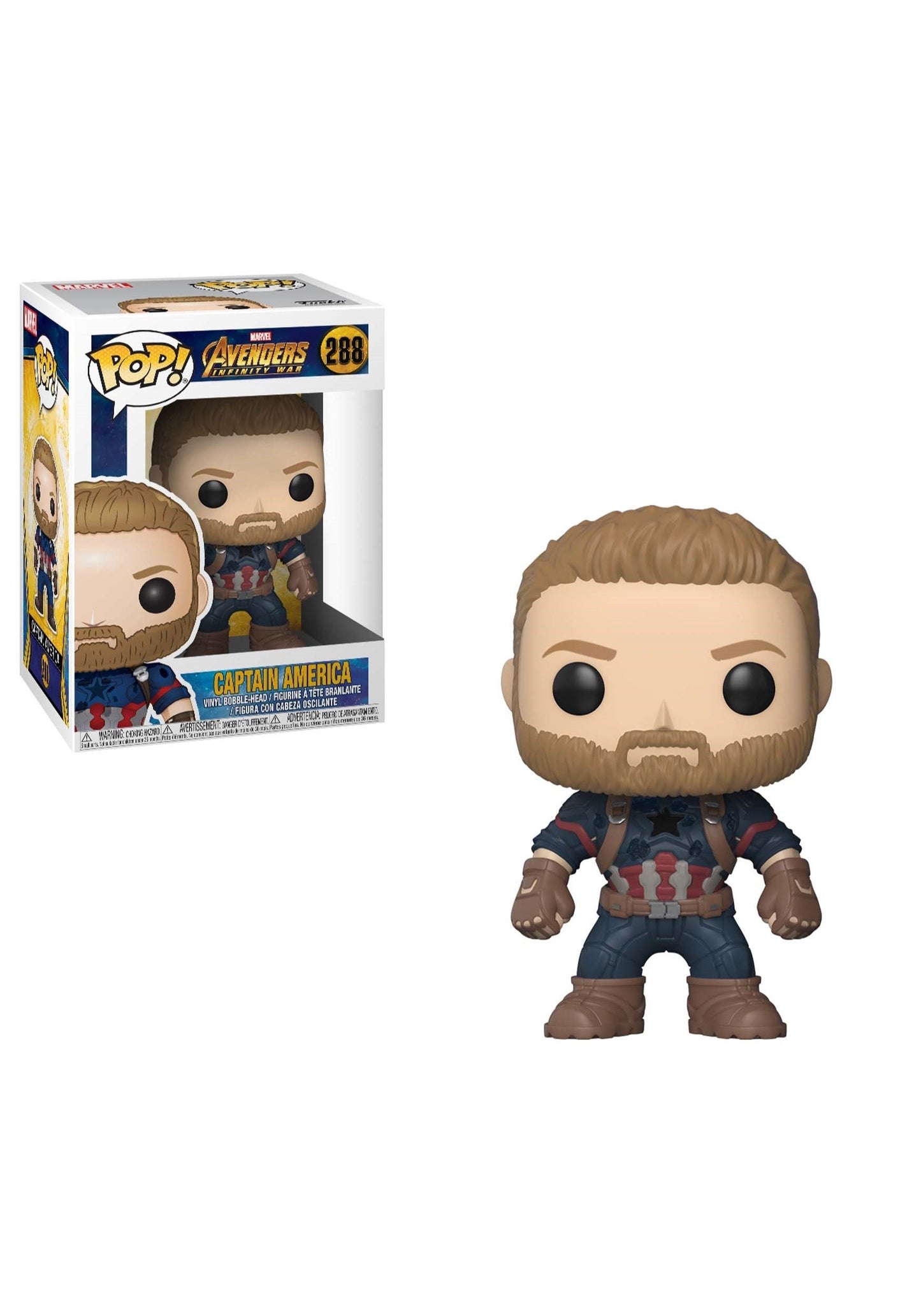 Funko Marvel: Marvel Avengers Infinity War - Captain America - Collectible Vinyl Figure - Gift Idea - Official Merchandise - For Kids & Adults - Movies Fans - Model Figure For Collectors And Display