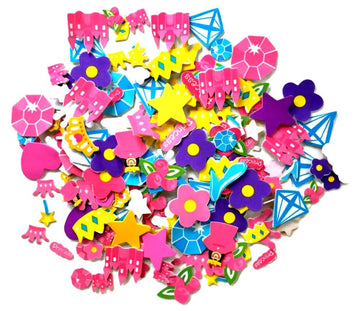 Self Adhesive Craft Stickers, Carnival, Planets, Farm Animals, Princess, Dinosaur Themed Stickers (500 Piece Party Packs) (Princess)