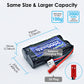 URGENEX 2000mAh 7.4 V Li-ion Battery with JST Plug 2S Rechargeable RC Battery with 1 to 2 USB Charger Fit for RC Helicopter Car