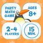 Melon Rind Jump 6 Math Game for Kids - Fun Card Game Boosting Multiples of 6, Ages 8+, Model 2024-10