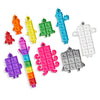 Hand2Mind Numberblocks Sensory Bubble Poppers, Push Pop Fidget Toys, Keychains For Kids, Counting Math Manipulatives, Calm Down