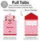 Big Dot Of Happiness Valentine Gnomes - Valentines Day Cards For Kids - Happy Valentines Day Pull Tabs - Set Of 12