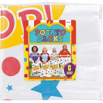 Amscan Potato Sacks - Pack Of 6, Multicolor - 41'