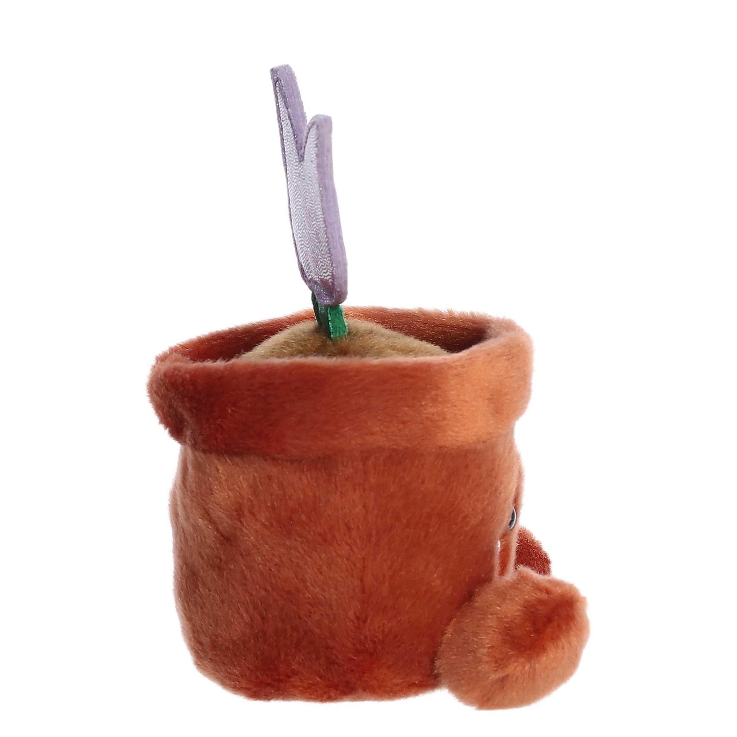 Aurora Adorable Palm Pals Holland Potted Tulip Stuffed Animal - Pocket-Sized Play - Collectable Fun - Brown 5 Inches