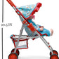 Fash N Kolor® Doll Stroller With Doll Feeding Bottles For Toddlers Boys, Girls, Little Kids - Toy Stroller With Bottom Storage Basket, Foldable Frame, Canopy, Seatbelt, Dolls Gift