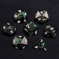 HNCCESG D&D Dice Set Metal Dragon Polyhedral DND Dice Set with Dragon Gift Box for Game Dice Dungeons and Dragons TTRPG(Black wi