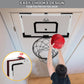 Hyes 24'' X 16'' Large Basketball Hoop Indoor For Adults, Over The Door Basketball Hoop With Sturdy Backboard, Big Basketball To
